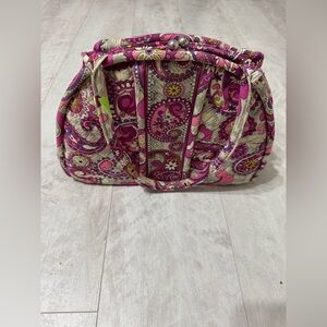 Floral Pink and Cream Women's Bag